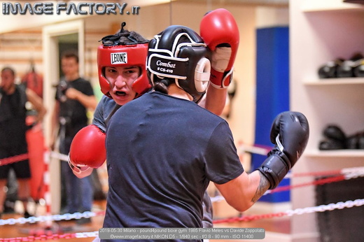 2019-05-30 Milano - pound4pound boxe gym 1985 Flavio Meles vs Davide Zoppolato